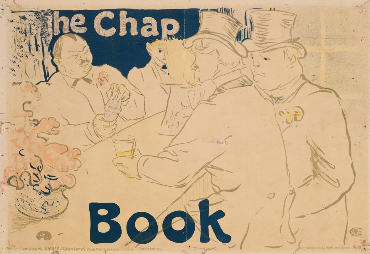 İrlanda ve Amerikan Barı, Rue Royale; "Chap Book" için afiş, 1895 by Henri de Toulouse Lautrec