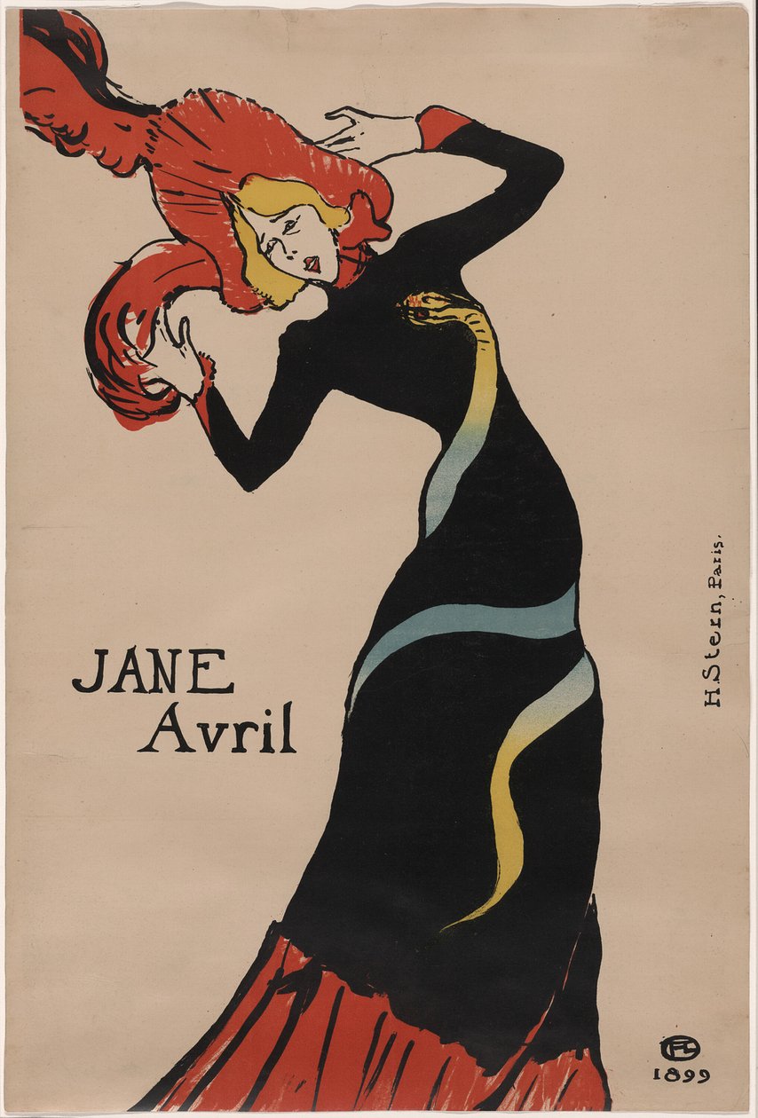 Jane Avril by Henri de Toulouse Lautrec