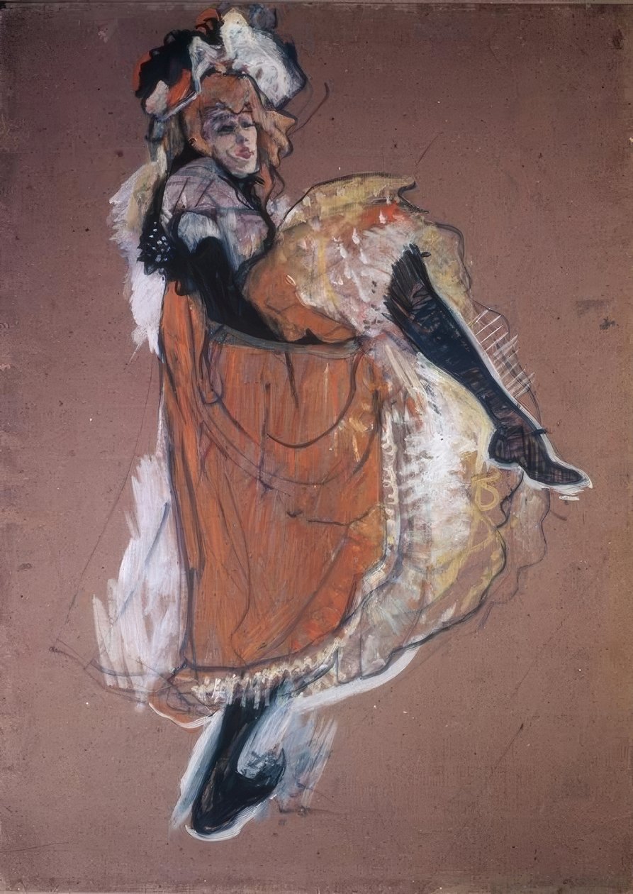 Jane Avril dansı by Henri de Toulouse Lautrec