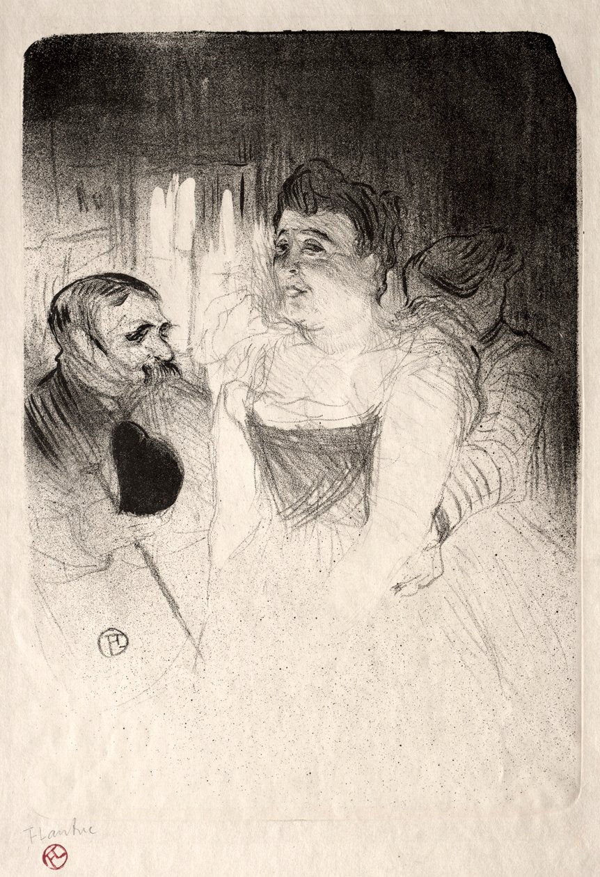 Loge, 1894 yılında Judic. by Henri de Toulouse Lautrec