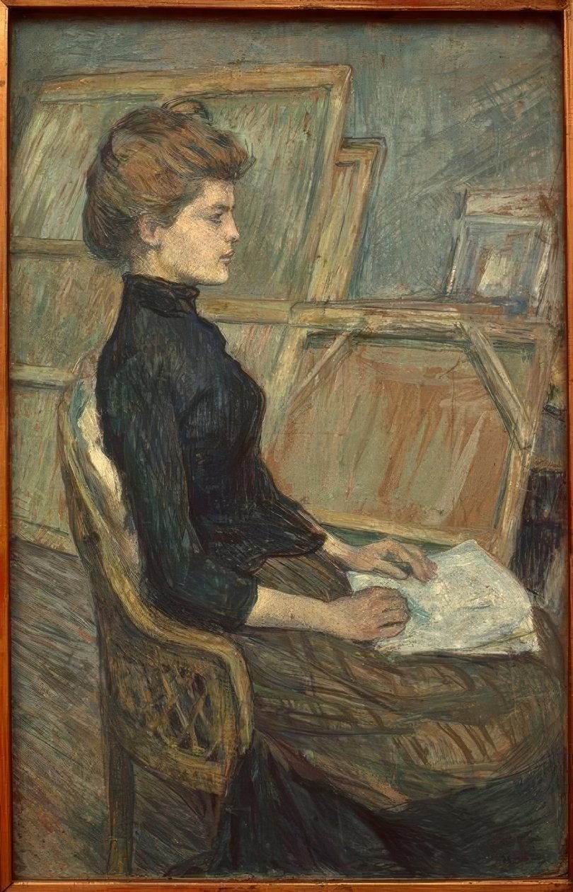 Stüdyoda genç kız by Henri de Toulouse Lautrec