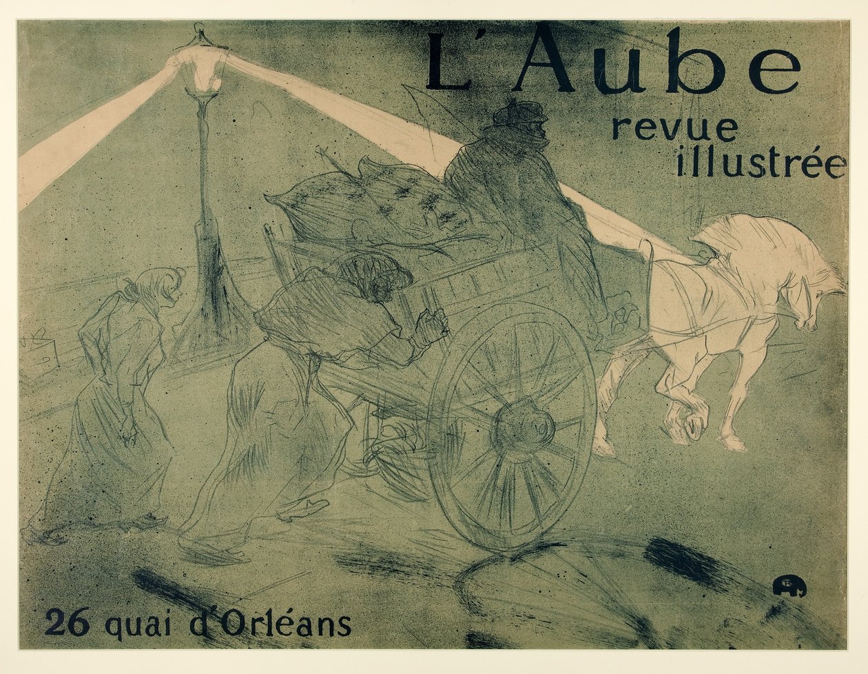L?Aube, resimli dergi, 26 quai d?Orléans, pub. 1896 by Henri de Toulouse Lautrec