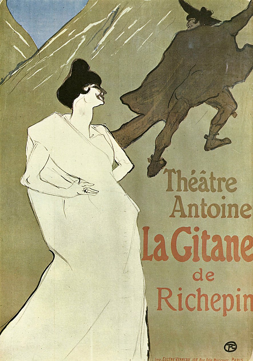 Çingene, 1899-1900. by Henri de Toulouse Lautrec