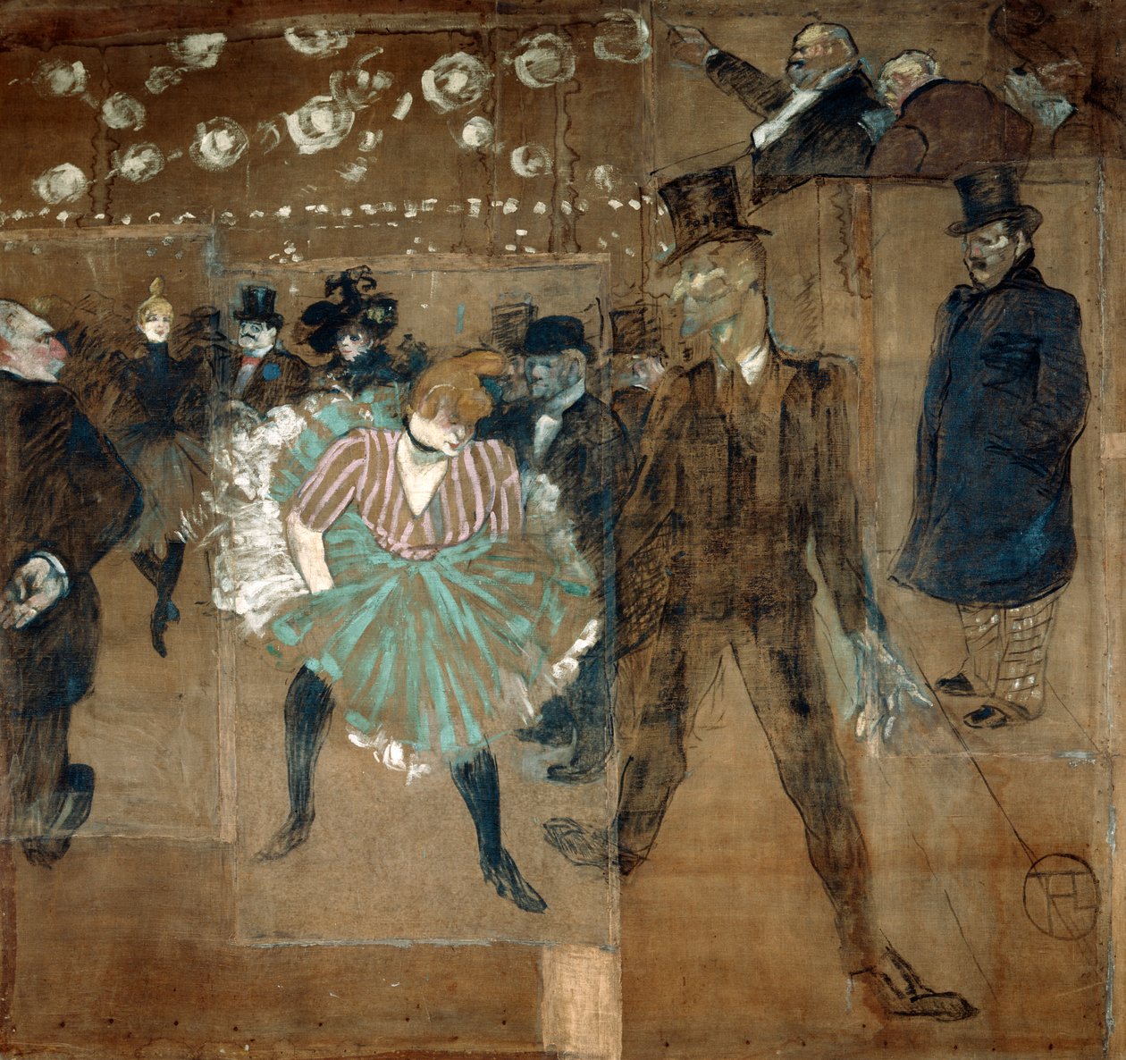 La Goulue ve Valentin le desosse, 1895 by Henri de Toulouse Lautrec