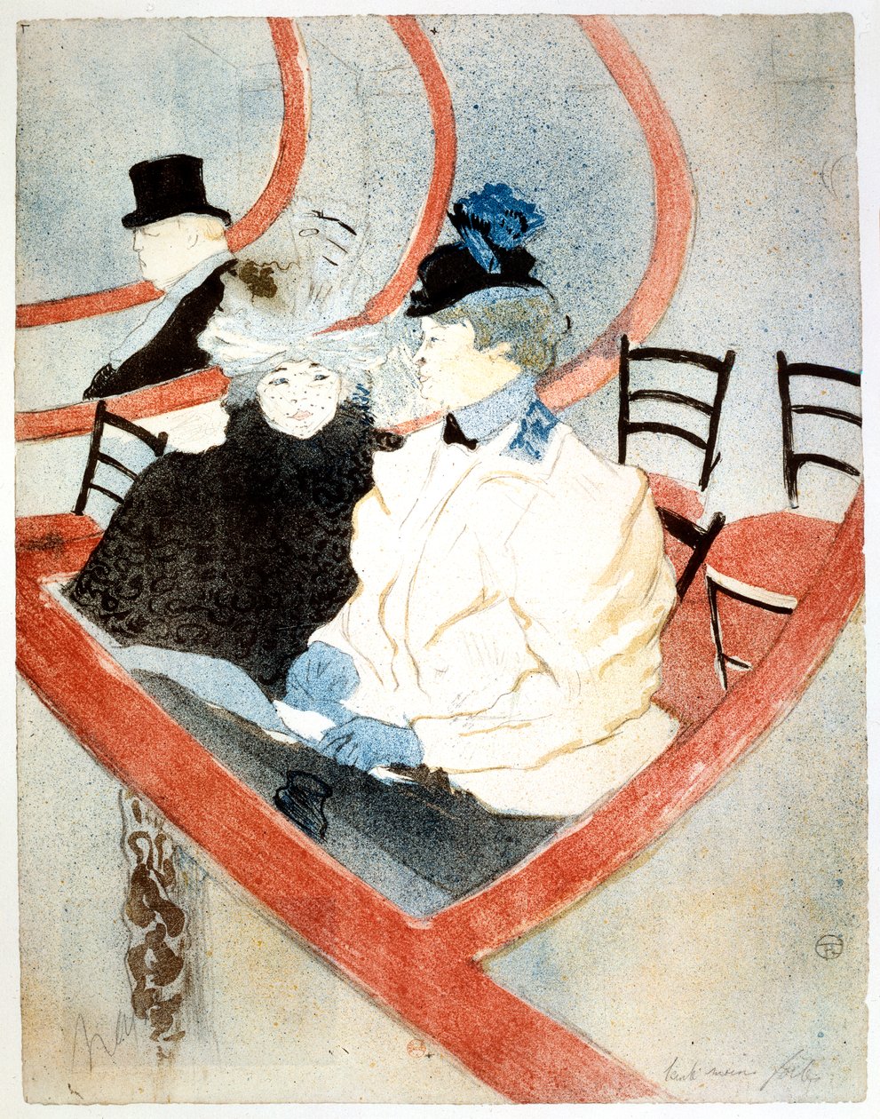 La Grande Loge Kraliyet Kutusu, 1896-1897 by Henri de Toulouse Lautrec
