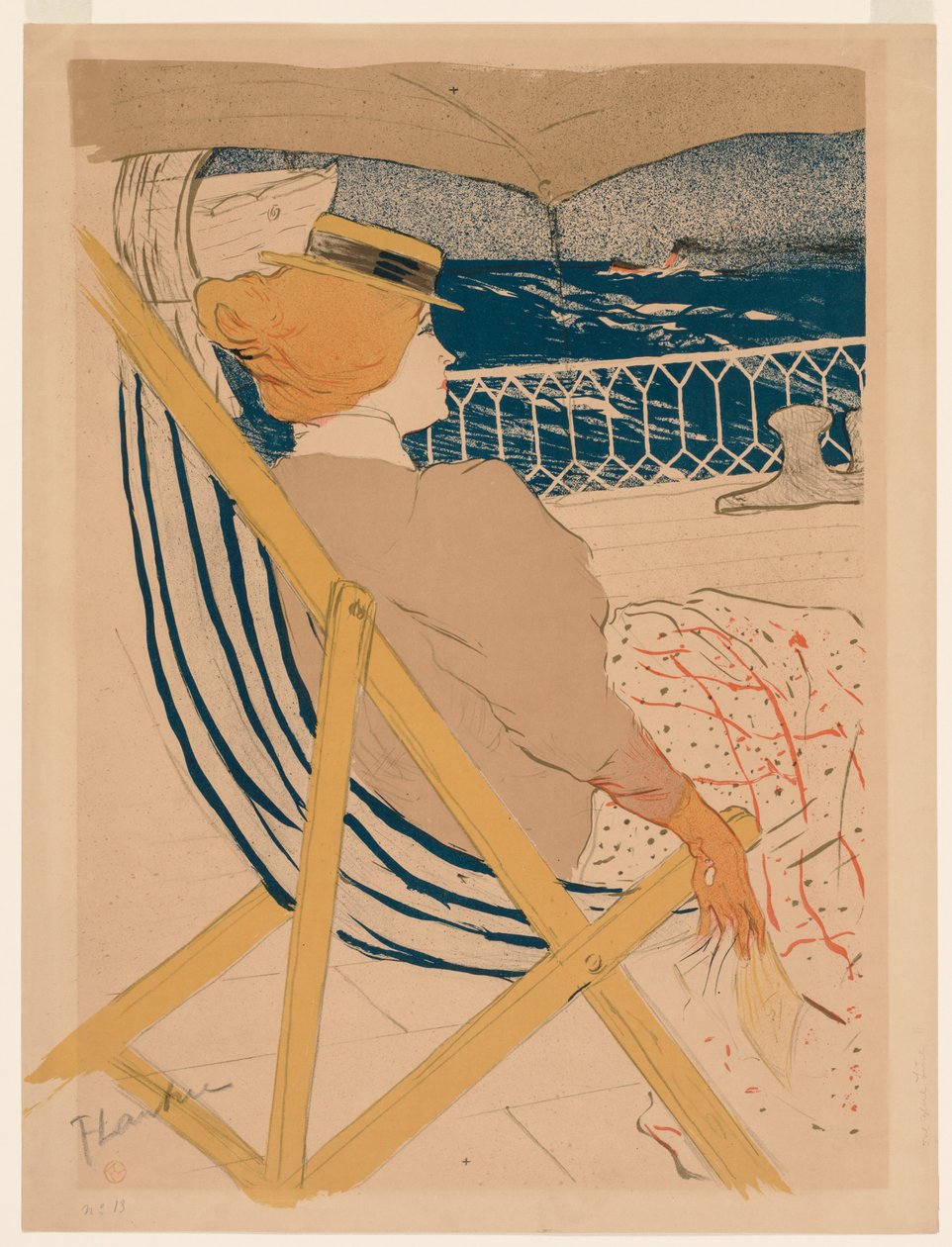 54 Yolcusu, 1896. by Henri de Toulouse Lautrec