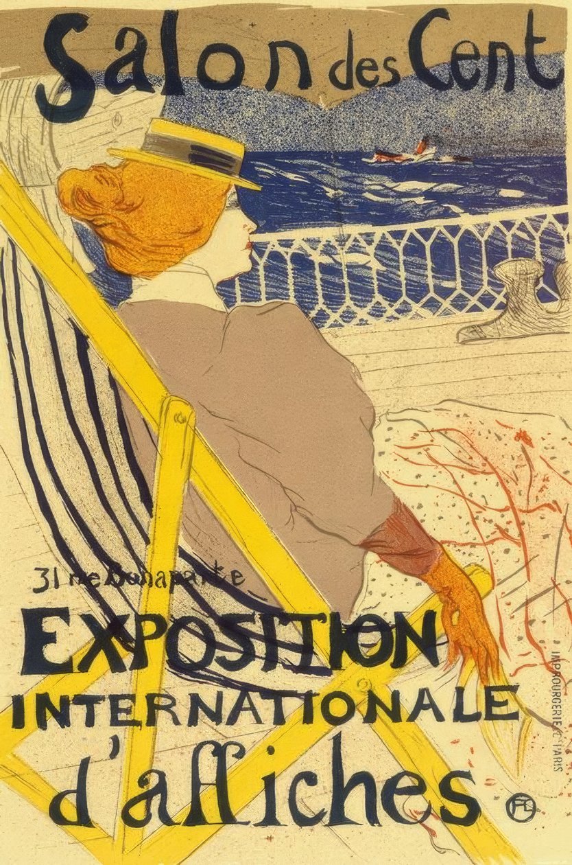 La Passagère du 54 veya Yat Gezisi by Henri de Toulouse Lautrec