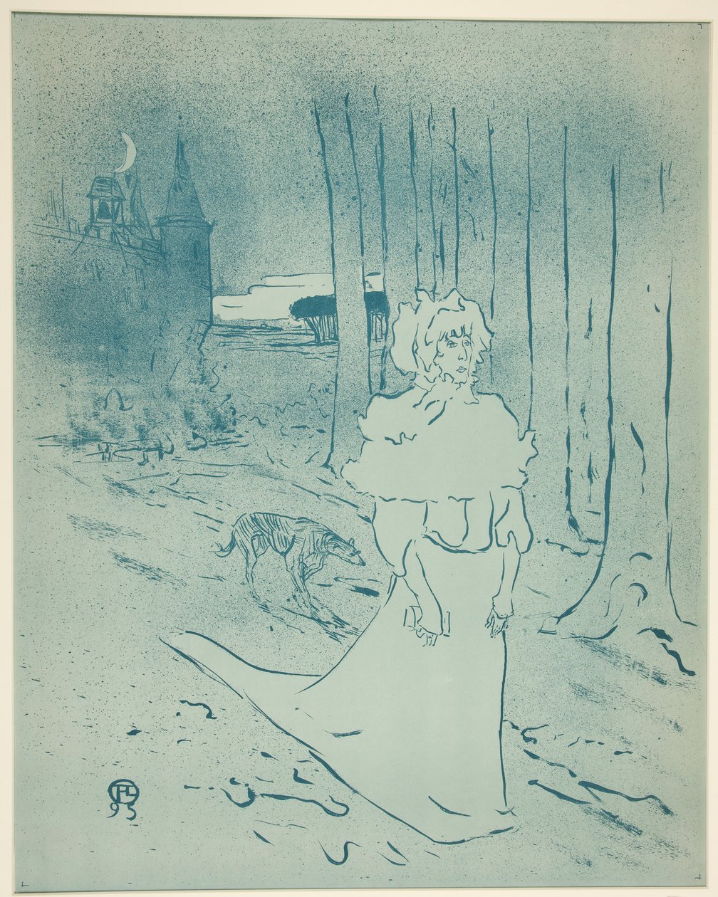 Manor Lady veya Omen by Henri de Toulouse Lautrec