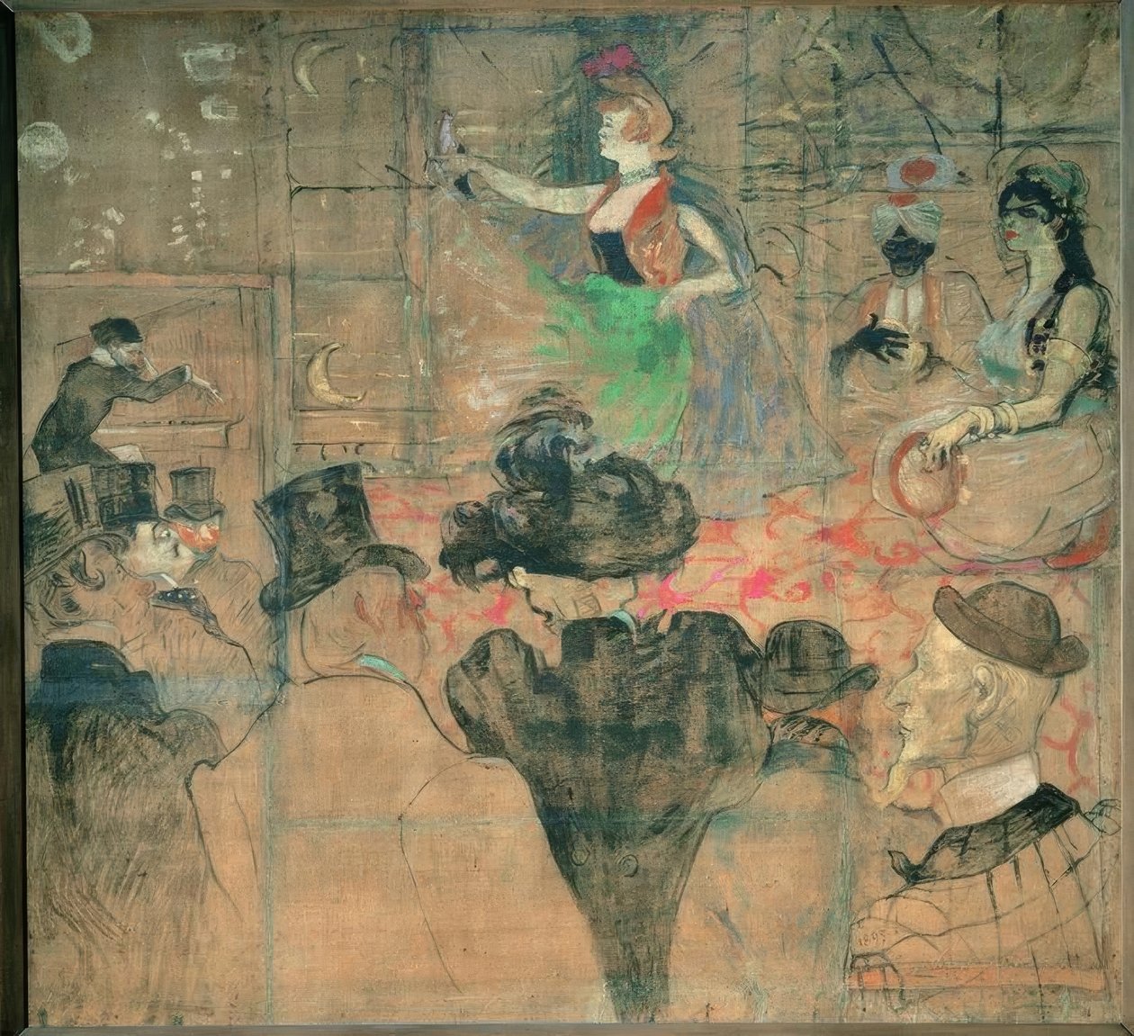Mağribi dansı veya Les Almées by Henri de Toulouse Lautrec