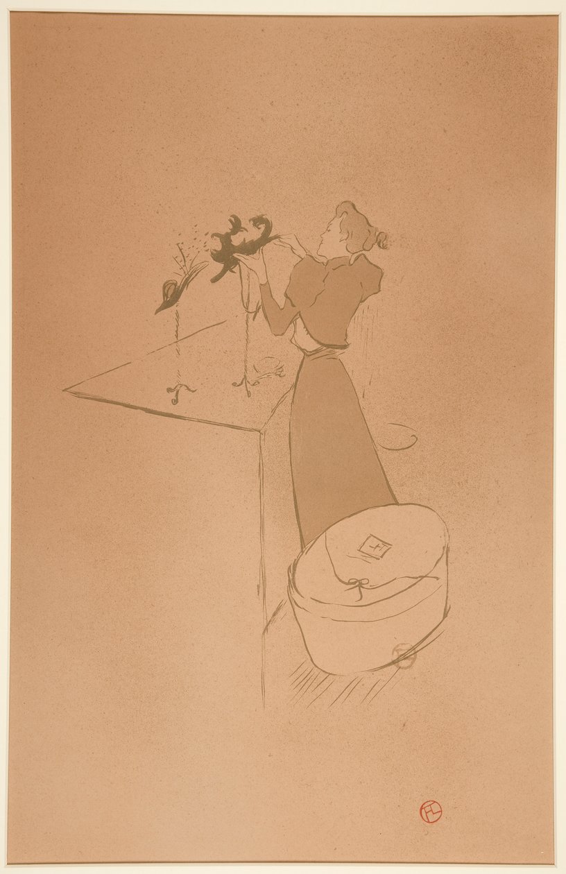 The Milliner, Ren? E Vert (The Milliner, Ren? E Vert) by Henri de Toulouse Lautrec