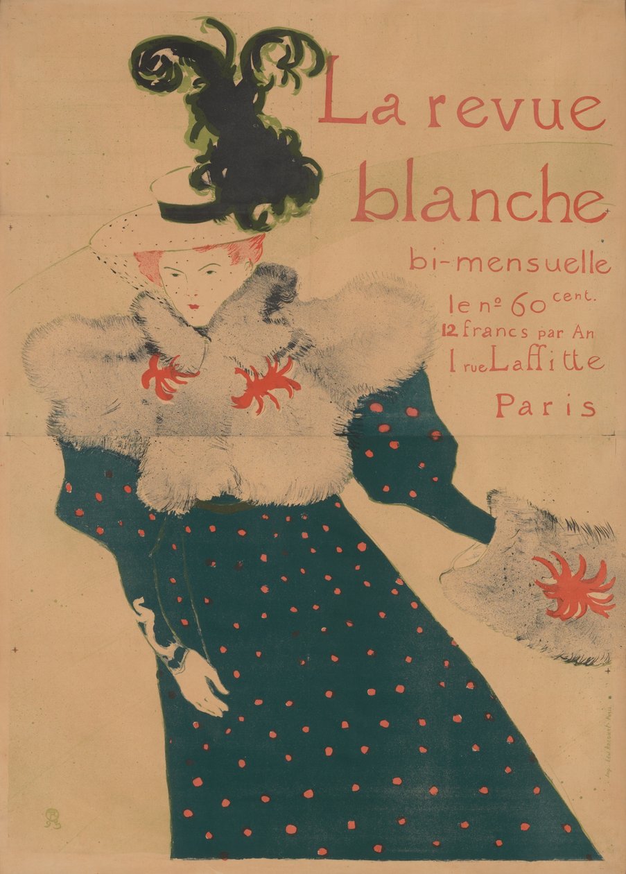 beyaz dergi by Henri de Toulouse Lautrec