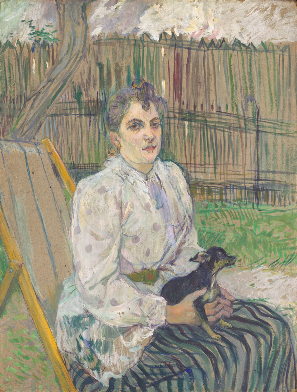 Köpekli Bayan by Henri de Toulouse Lautrec