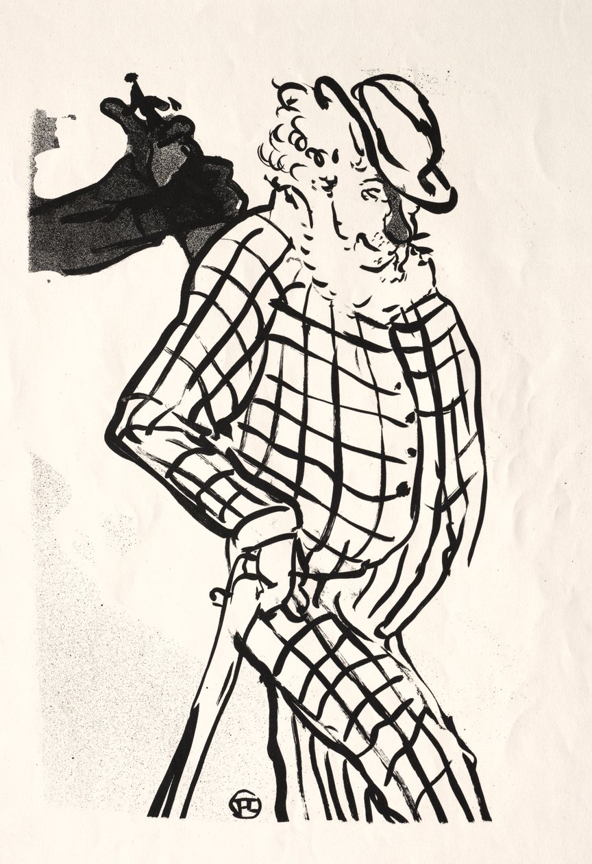 Kafe-konser: Amerikan Şarkıcı by Henri de Toulouse Lautrec