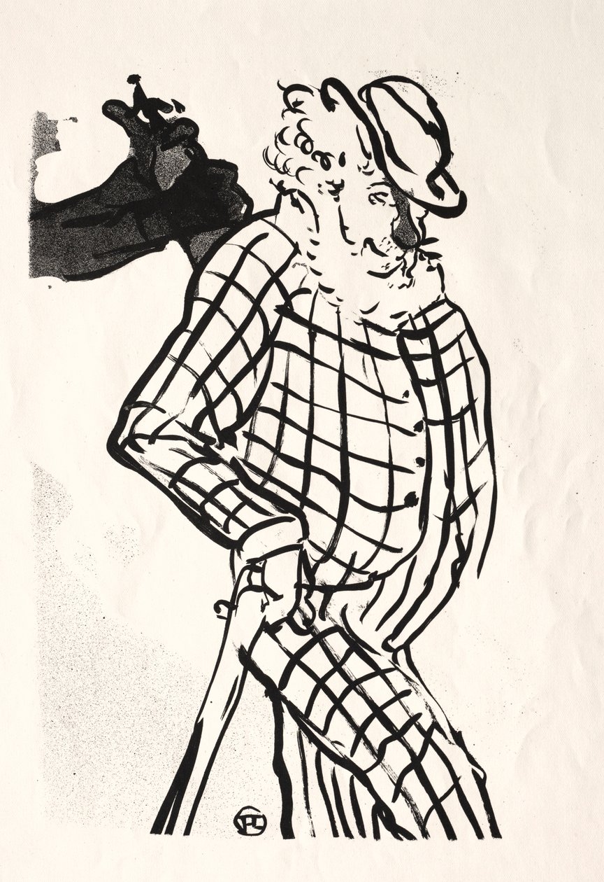 Kafe-konser: American Singer, 1893. by Henri de Toulouse Lautrec