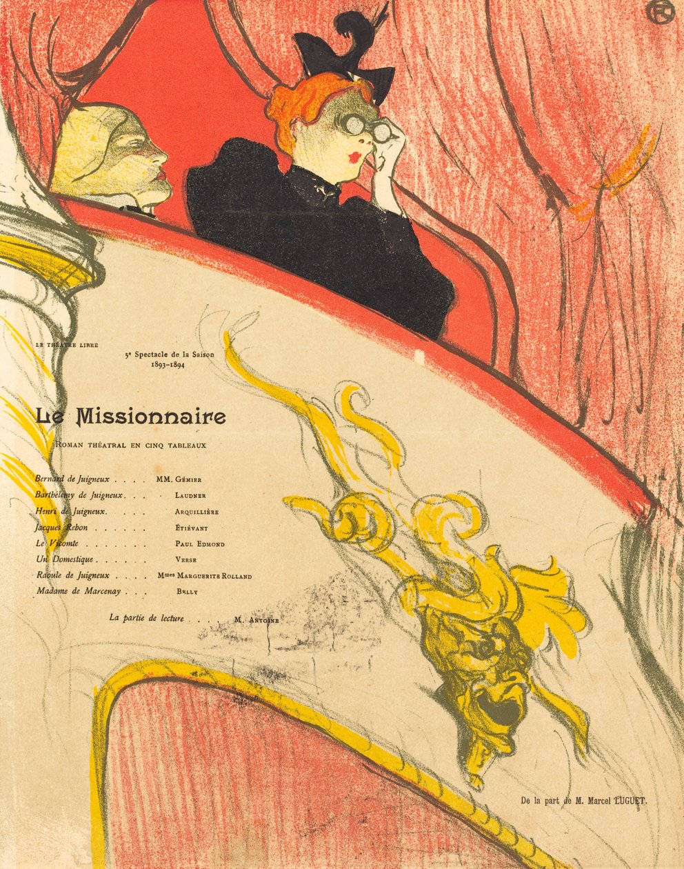Misyoner, 1894. by Henri de Toulouse Lautrec
