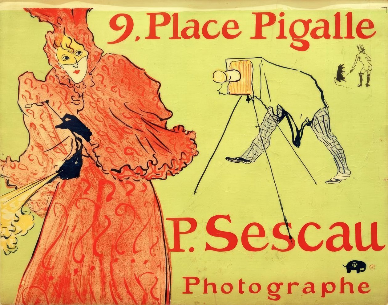 Fotoğrafçı Sescau by Henri de Toulouse Lautrec