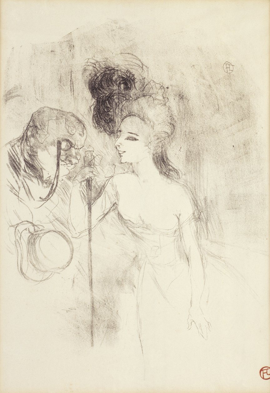 Tiyatrodan Ayrılmak, 1896 by Henri de Toulouse Lautrec