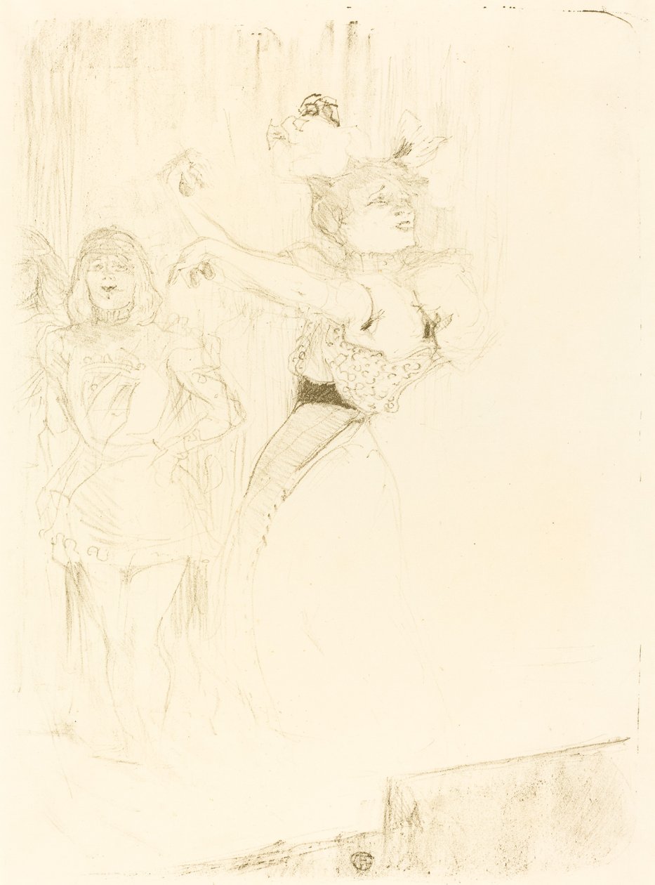 Borç Veren "Chilperic" de Bolero Dansı by Henri de Toulouse Lautrec