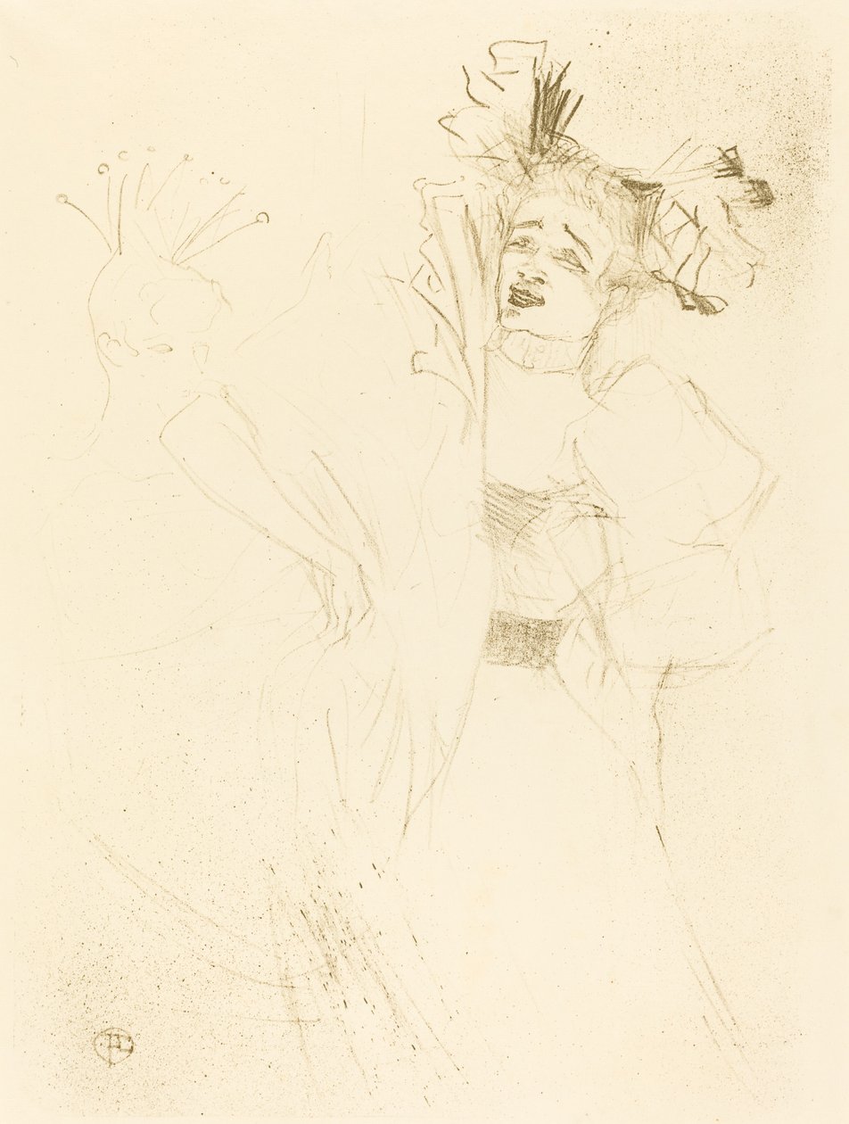 Borç Veren Tam Yüz "Chilperic"te (Lender de face dans "Chilpéric") by Henri de Toulouse Lautrec