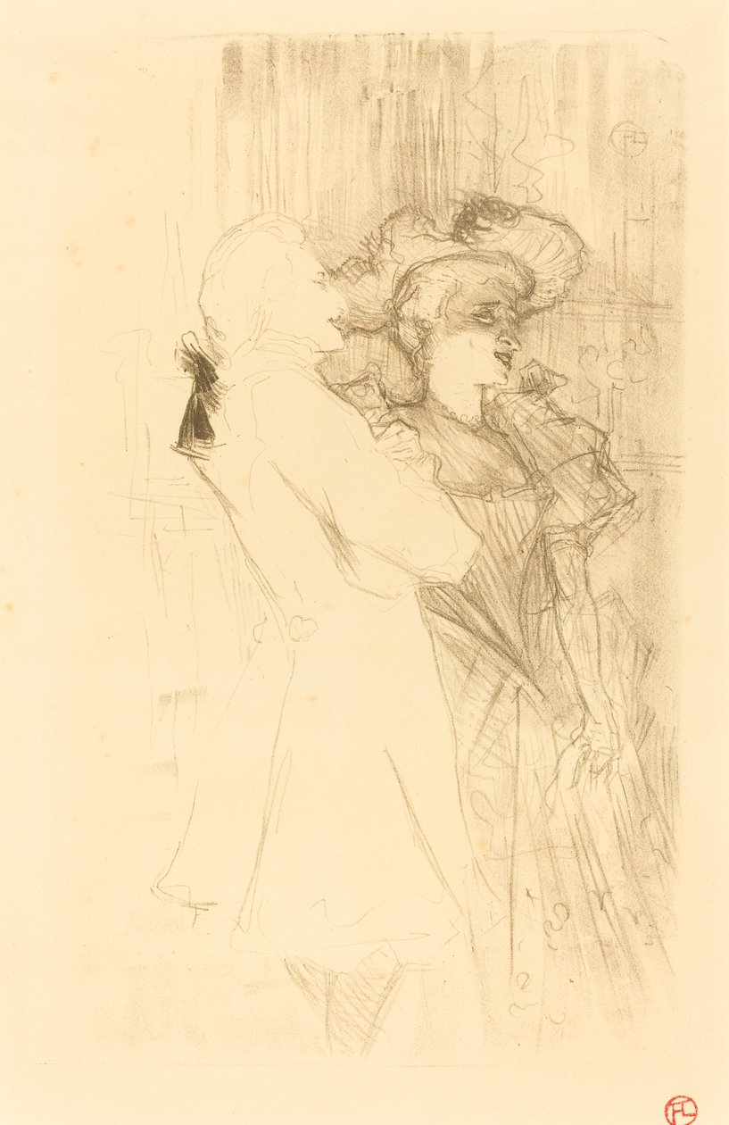 Borç veren ve Auguez "La chanson de fortunio"da (Borç veren ve Auguez "La chanson de fortunio"da) by Henri de Toulouse Lautrec