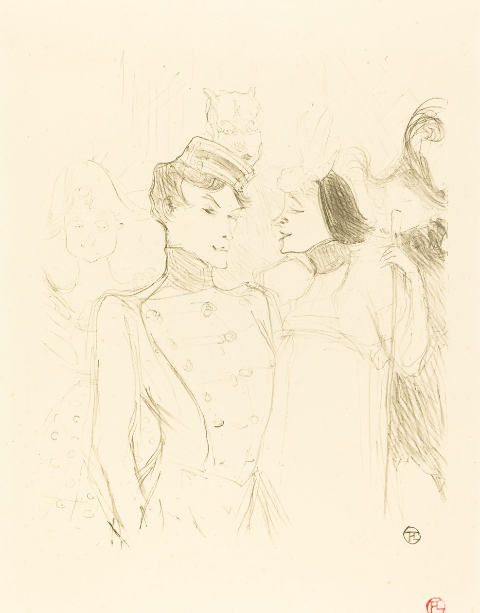 Borç Veren ve Lavalliere (Borç Veren ve Lavalliere) by Henri de Toulouse Lautrec