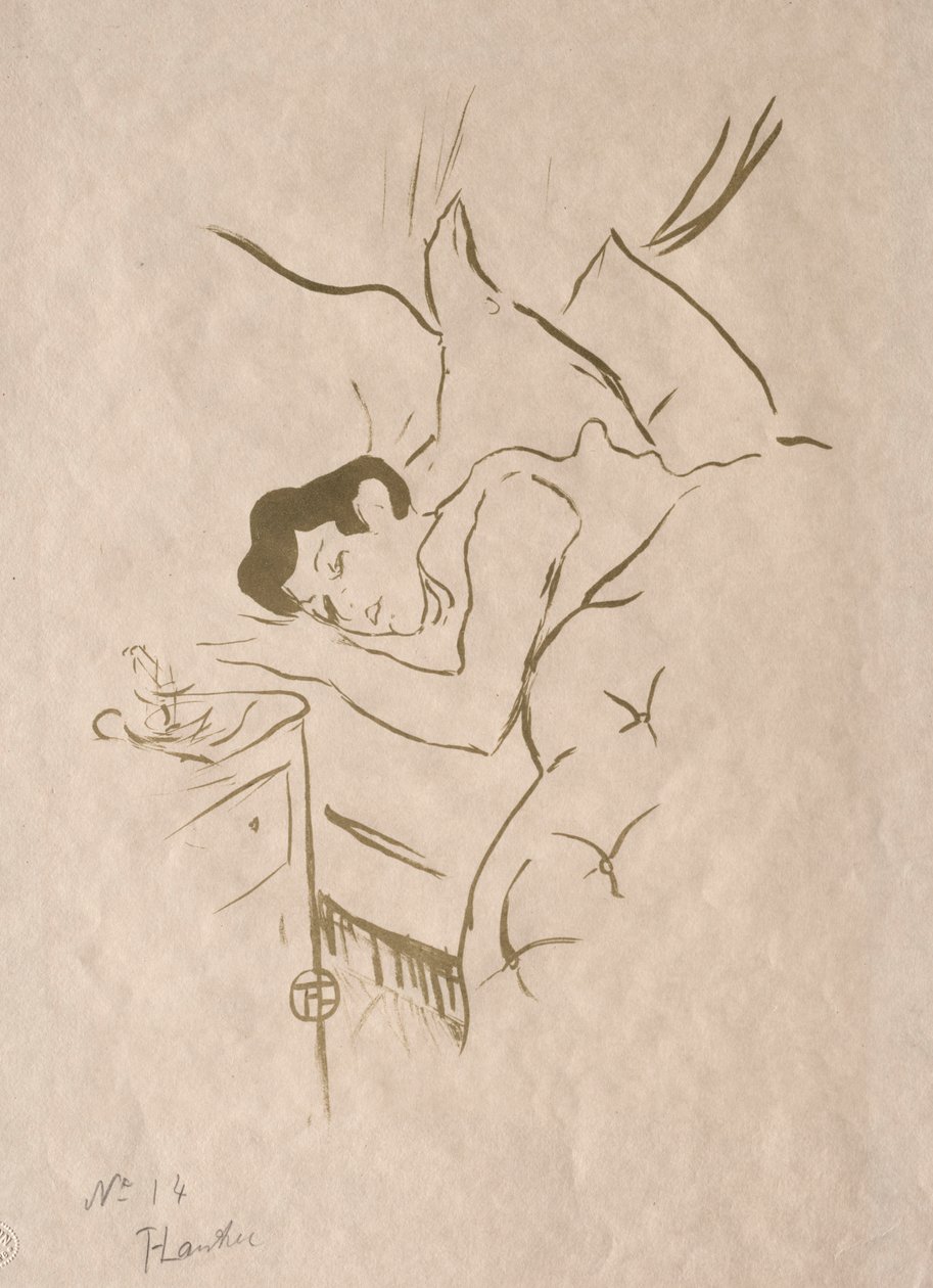 Eski Hikayeler: Ağzınız, 1893. by Henri de Toulouse Lautrec