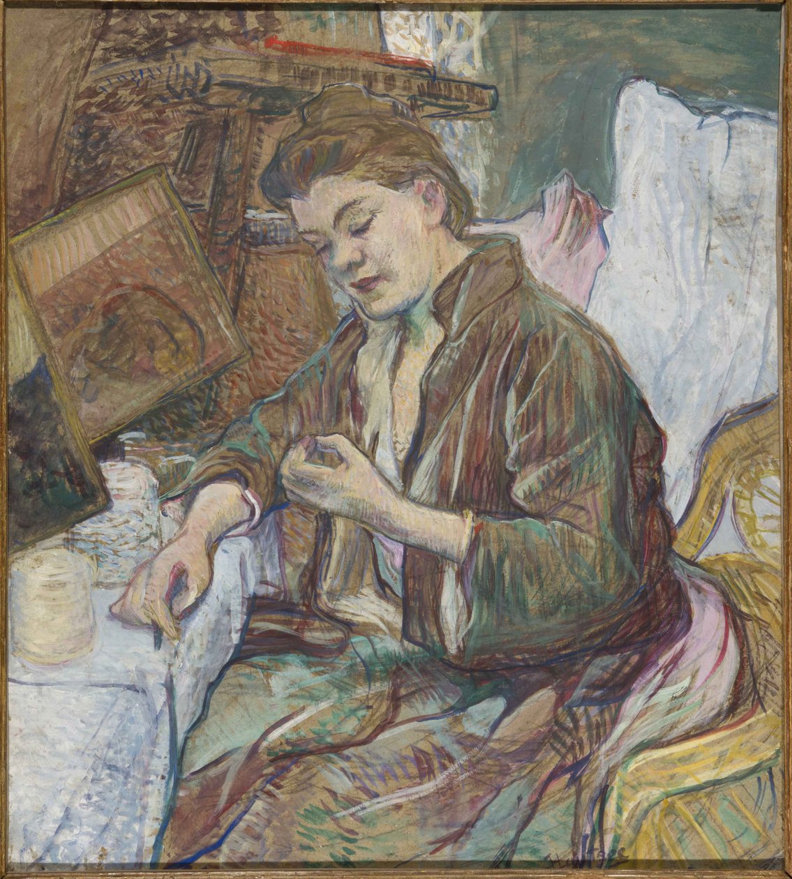 Madam Favre tuvaletinde, 1891 by Henri de Toulouse Lautrec