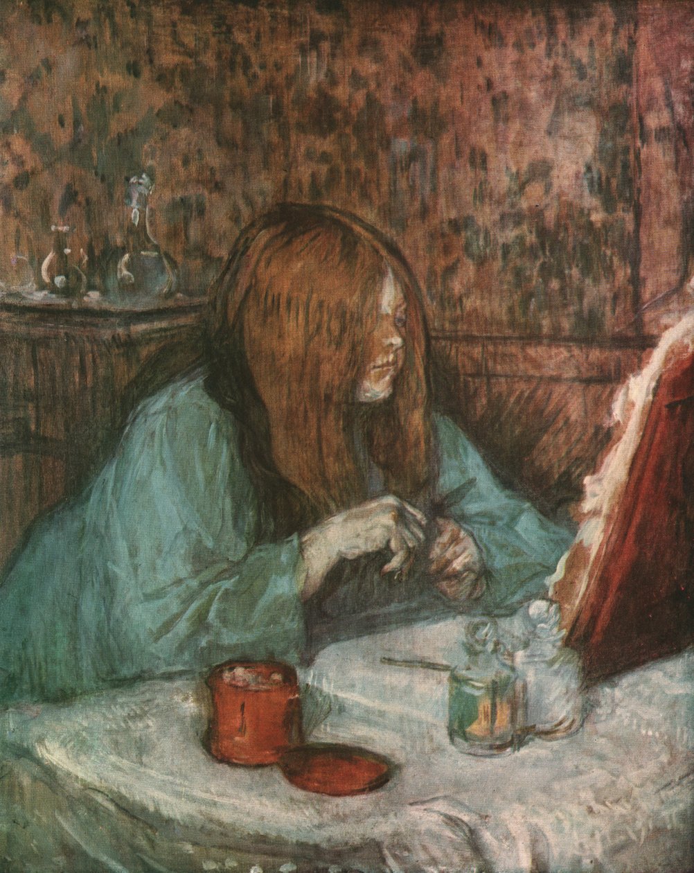 "Madame Poupoule Tuvaletinde", 1898, 1952. by Henri de Toulouse Lautrec