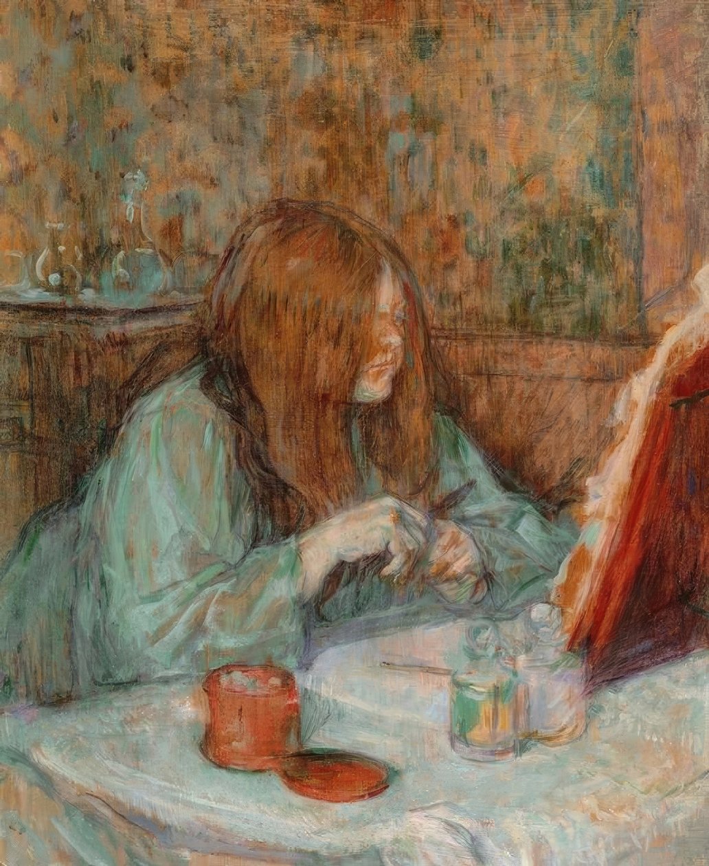 Madam Poupoule tuvaletinde by Henri de Toulouse Lautrec