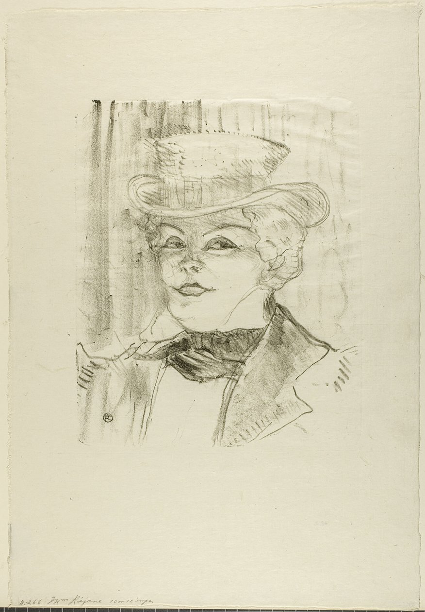 Madam Rejane by Henri de Toulouse Lautrec