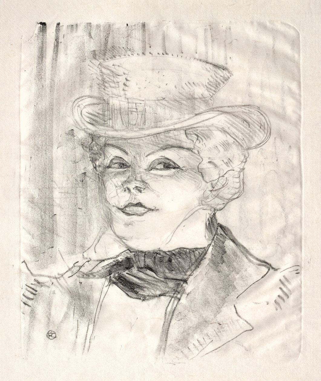 Madam Rejane, 1899. by Henri de Toulouse Lautrec
