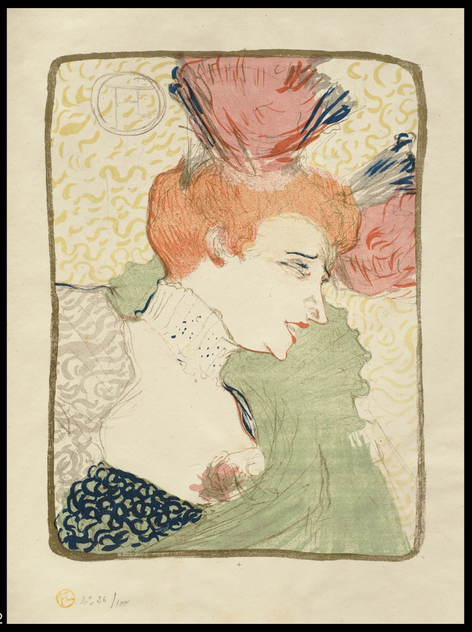 Matmazel Marcelle Borç Veren, Göğüs Boyu, 1895 by Henri de Toulouse Lautrec