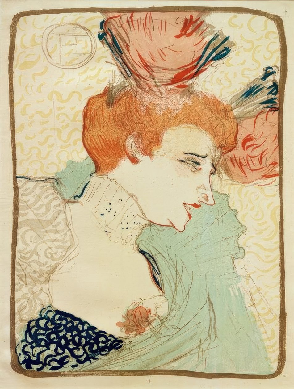 Mademoiselle Marcelle Lender, en buste by Henri de Toulouse Lautrec