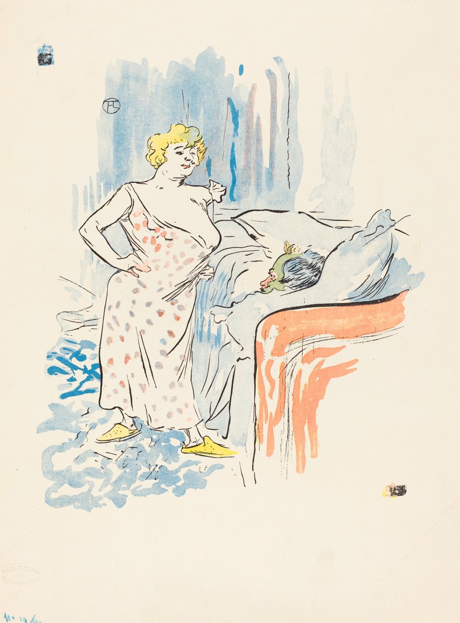 Erkek ve kadın. by Henri de Toulouse Lautrec