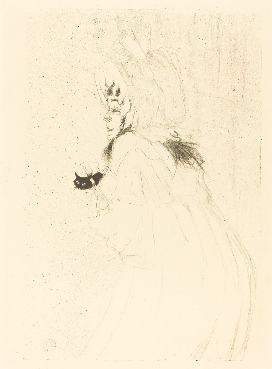 May Belfort Bowing (Bayan May Belfort selamı) by Henri de Toulouse Lautrec