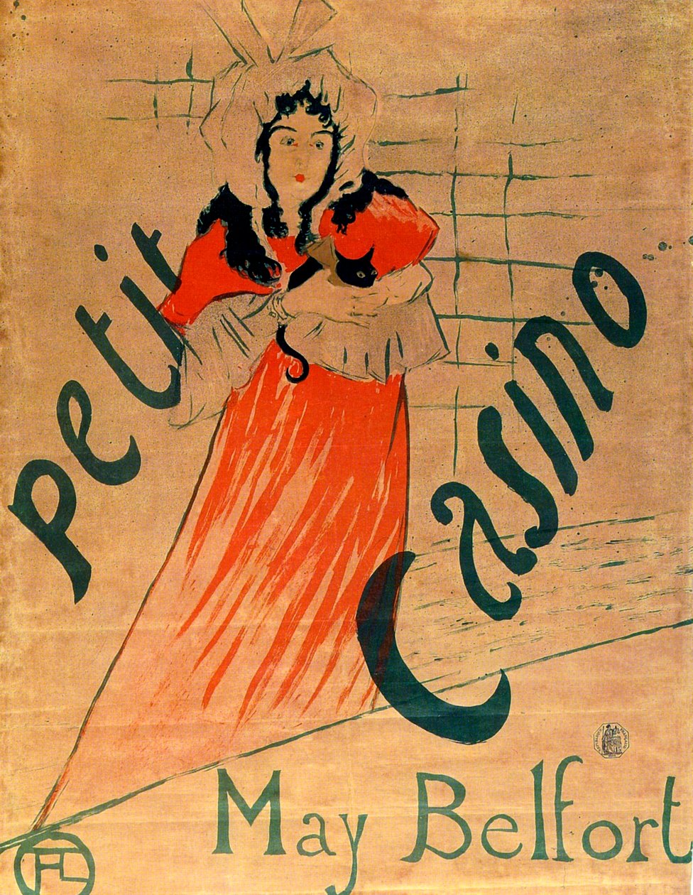 Mayıs Belfort, Petit Kumarhanesi, 1895. by Henri de Toulouse Lautrec