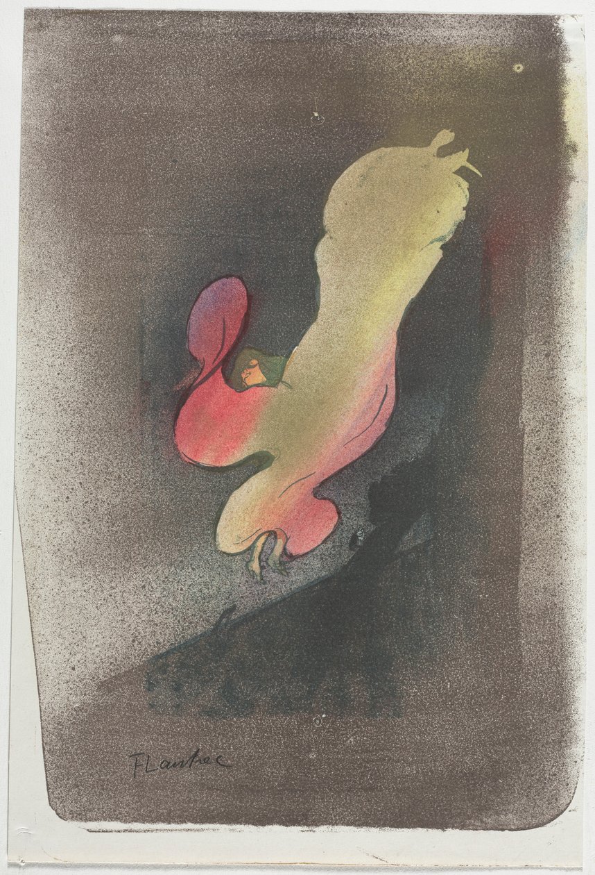 Bayan Loie Fuller, 1893. by Henri de Toulouse Lautrec