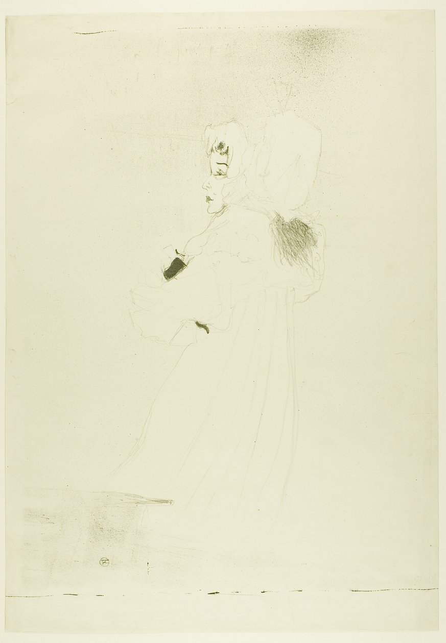 Bayan May Belfort (büyük tabak) by Henri de Toulouse Lautrec