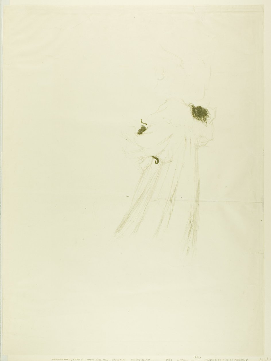 Bayan May Belfort (büyük tabak) by Henri de Toulouse Lautrec
