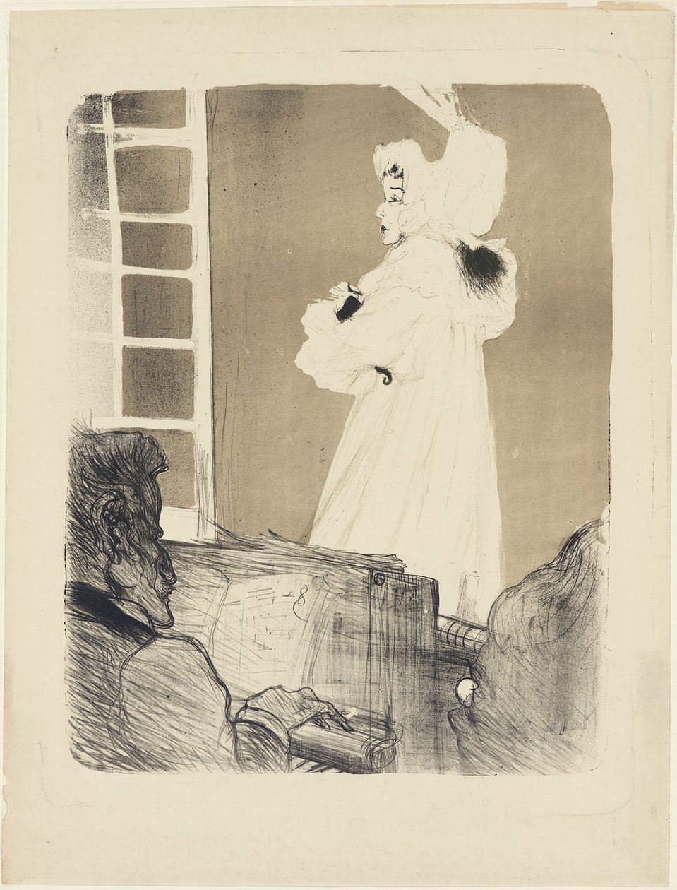 Bayan May Belfort (büyük tabak) by Henri de Toulouse Lautrec