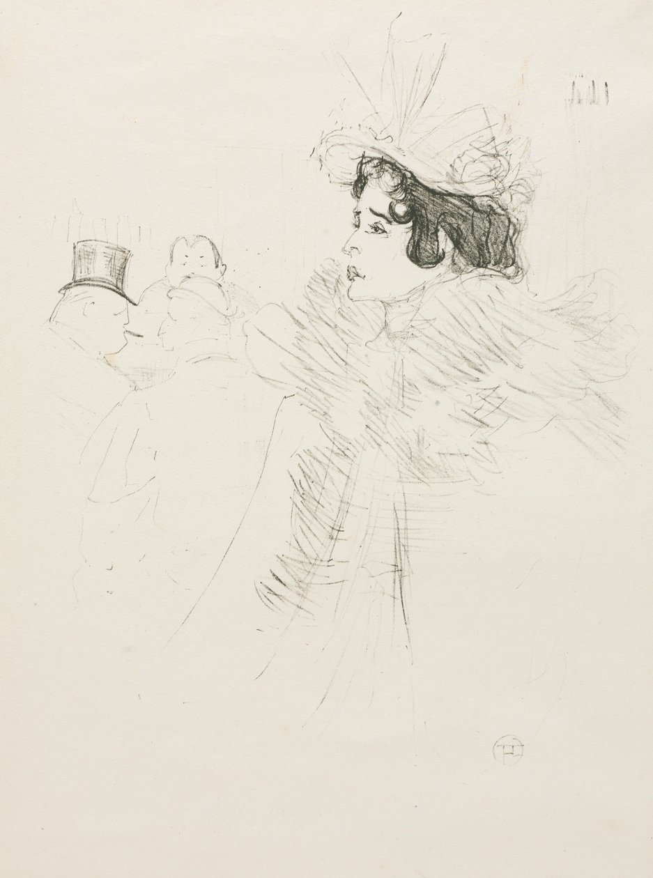 Bayan May Belfort, 1895. by Henri de Toulouse Lautrec