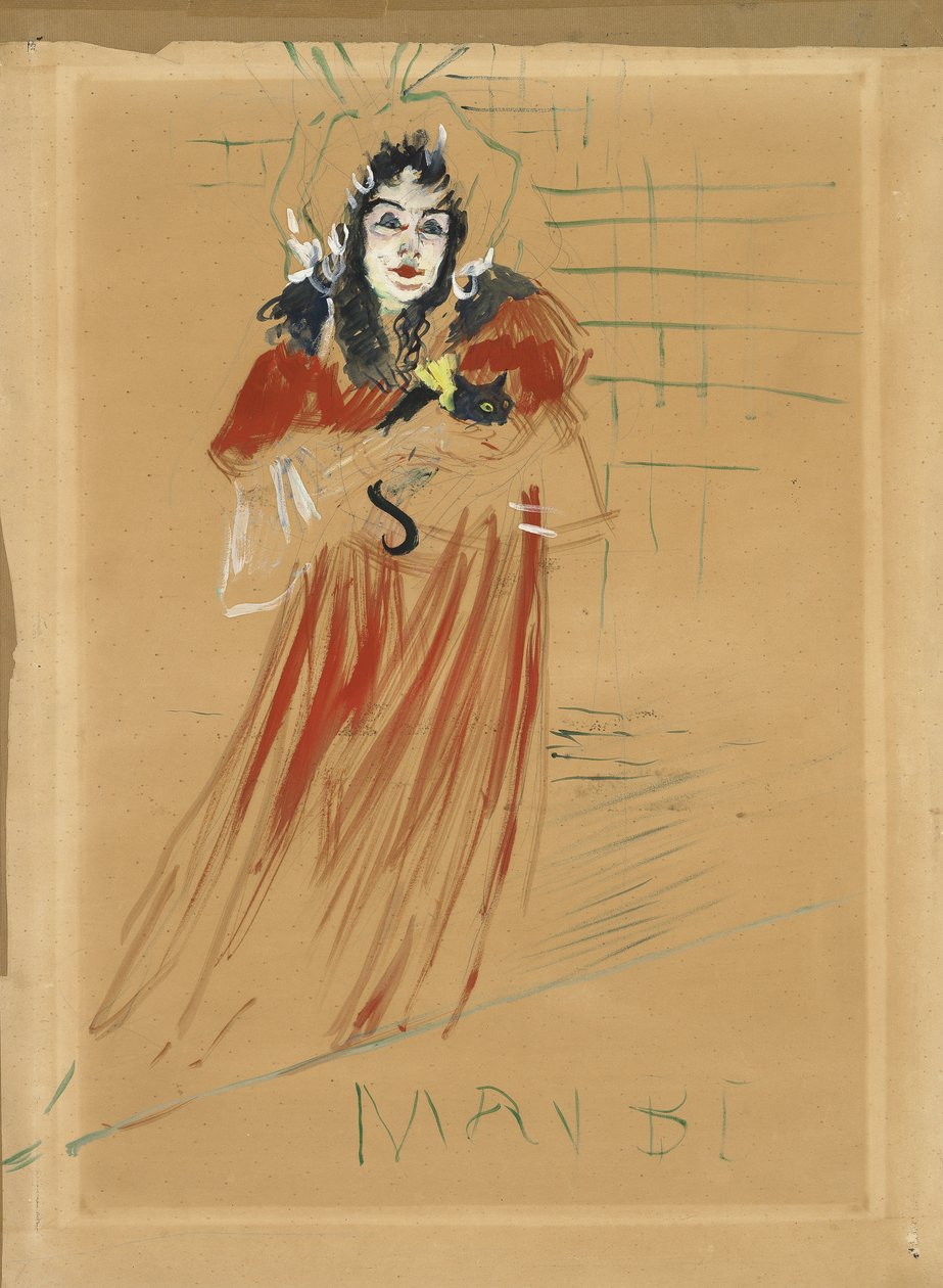Bayan May Belfort, 1895 by Henri de Toulouse Lautrec