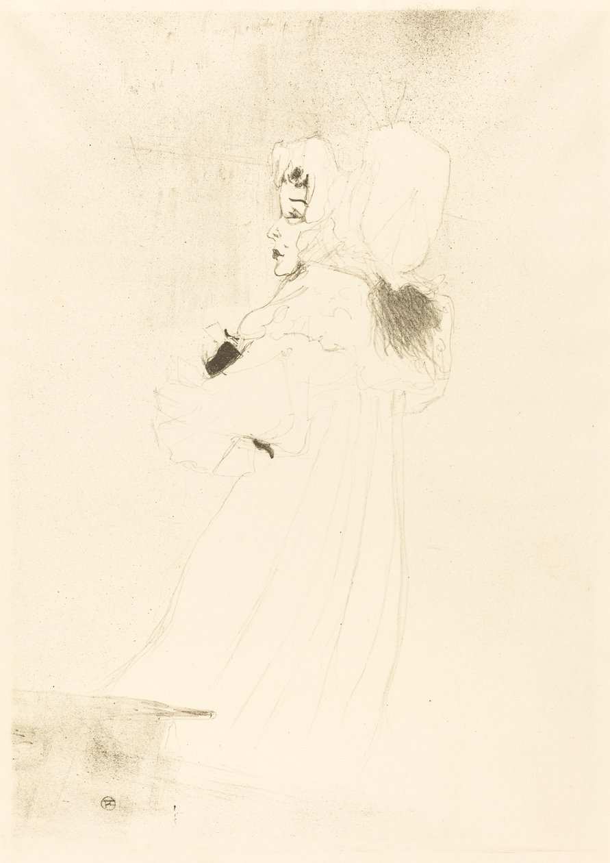 Miss May Belfort, Büyük Plaka (Miss May Belfort, grande planche) by Henri de Toulouse Lautrec