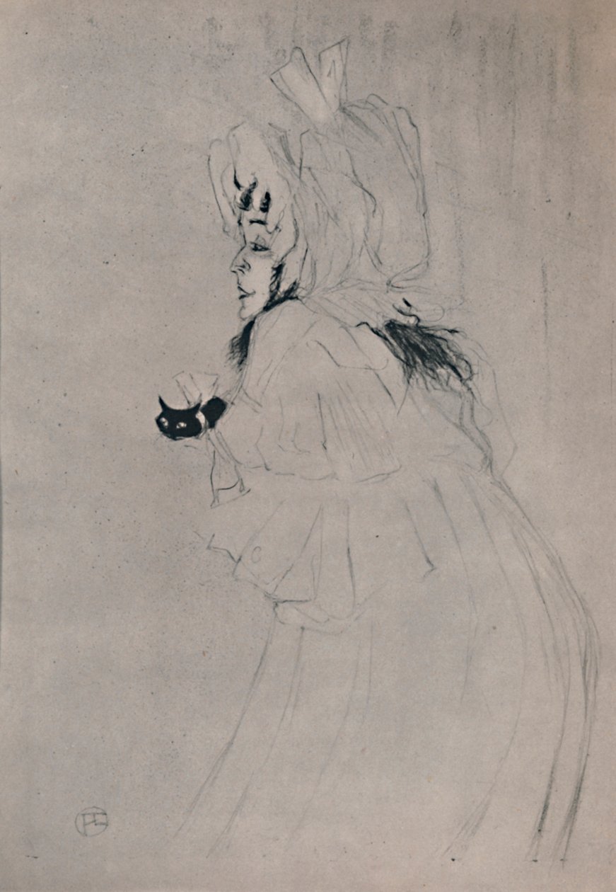 Bayan May Belfort Karşılama, 1895 dolayları, 1946. by Henri de Toulouse Lautrec