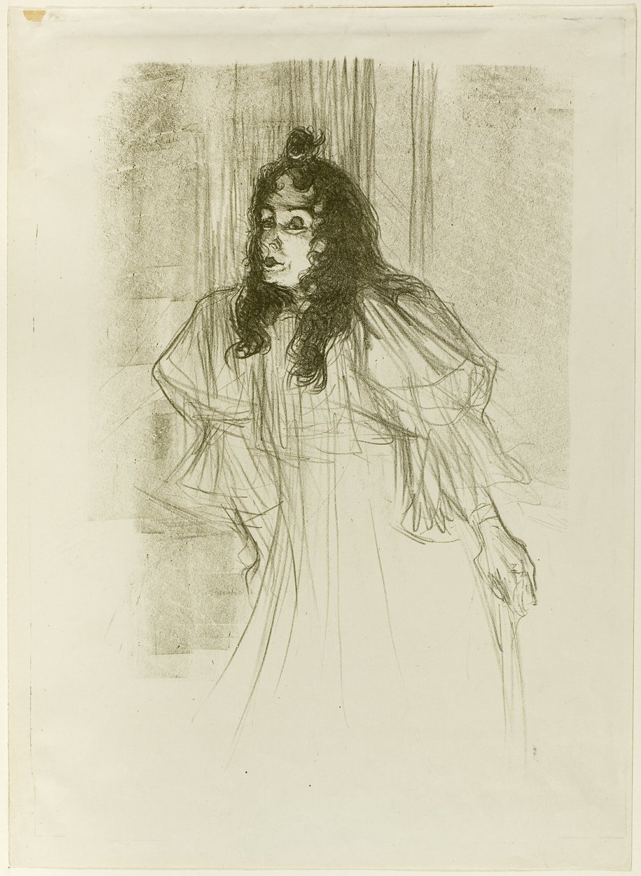 Uzun Saçlı Bayan May Belfort by Henri de Toulouse Lautrec