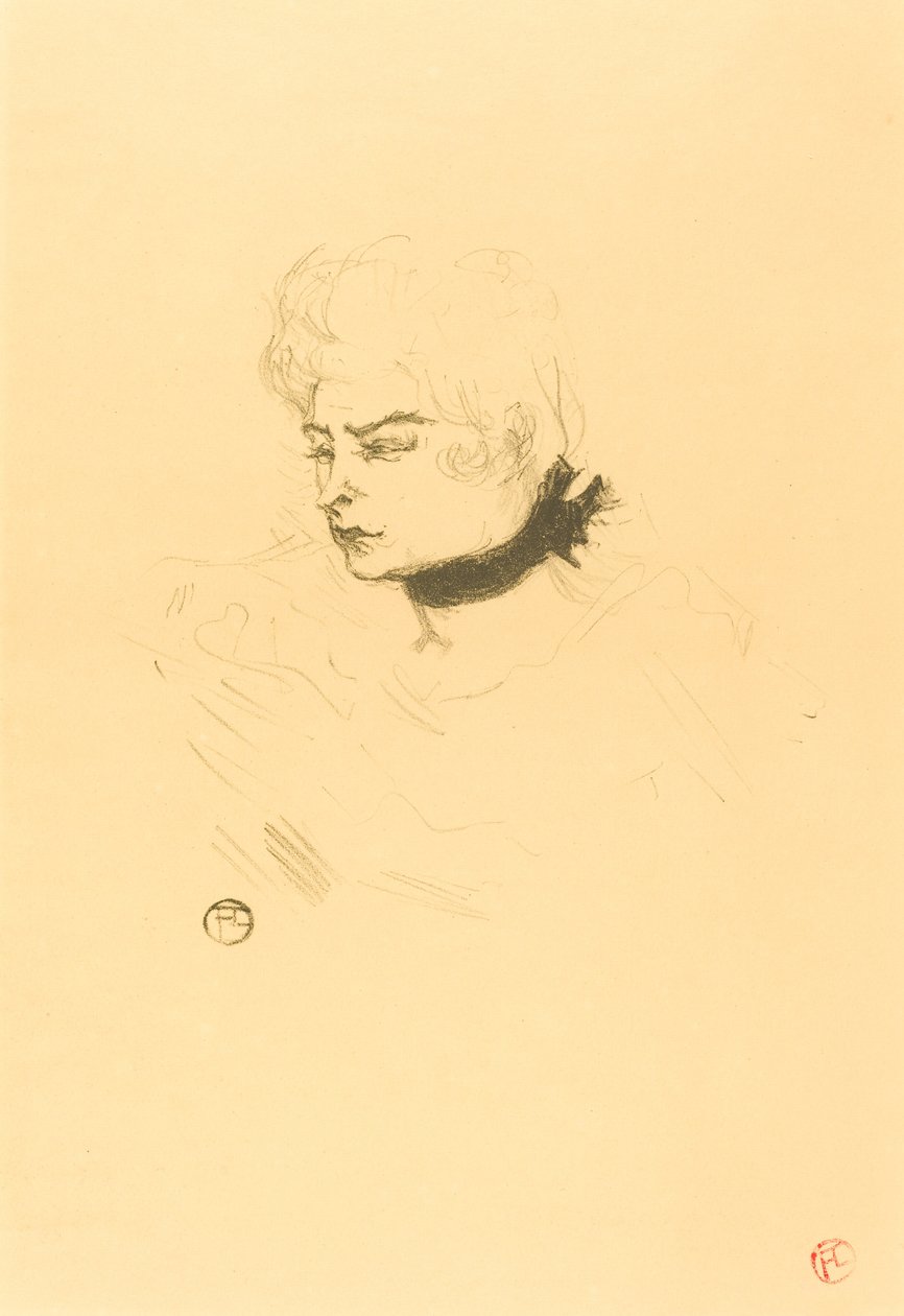 Bayan Yeşil Bezelye by Henri de Toulouse Lautrec