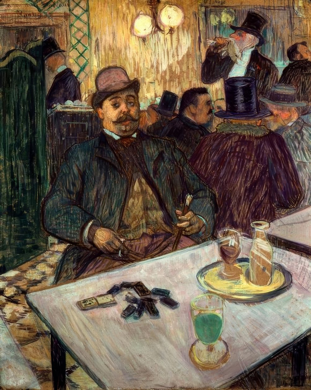 Mösyö Boileau kafede by Henri de Toulouse Lautrec