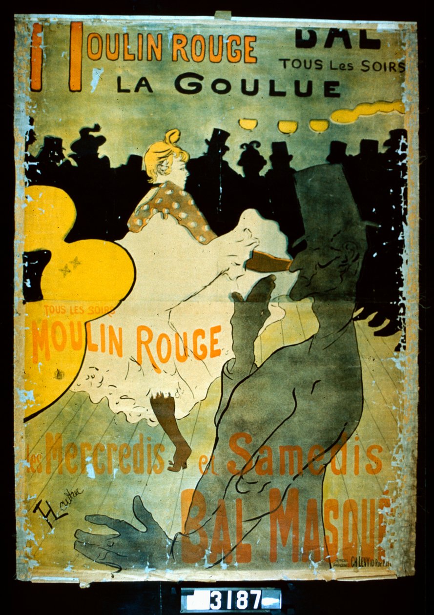 Moulin Rouge, La Goulue by Henri de Toulouse Lautrec