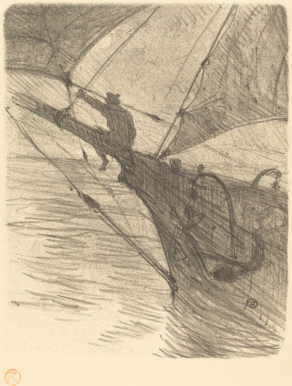 Oceano Nox, 1895. by Henri de Toulouse Lautrec