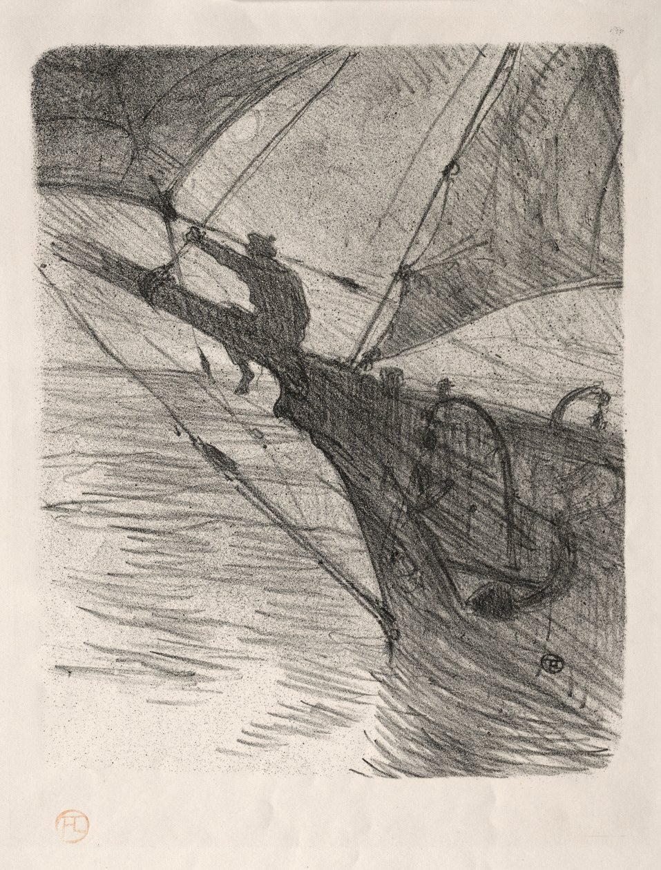 Oceano Nox, 1895. by Henri de Toulouse Lautrec